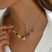 Sweet And Fresh Ladies' Long Necklace, Love Letter Design Clavicle Chain, All Match Forest Beaded Necklace_ipsvogv.com