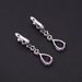 Luxury High Grade Natural Amethyst Earrings, Banquet Matching S925 Silver Inlaid Natural Gemstone Earrings_ipsvogv.com