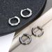 Korean Version Of Minimalist Men's High-end Circle Earrings, Women's Couple's Personality, Niche, Light Luxury Design,_ipsvogv.com
