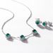 new Egg Shaped Cultivated Emerald Necklace Female S925 Silver Full Of Colored Gemstones Light Luxury Clavicle Chain Light Luxury_ipsvogv.com
