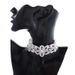 New Exaggerated Necklace Fashion Full Diamond Flower Crystal Collar Alloy Women's Neckchain_ipsvogv.com