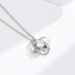 S925 Sterling Silver Four Leaf Clover Necklace Simple Eternal Star Full Diamond Zircon Pendant Cross Border Clavicle Chain_ipsvogv.com