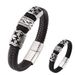 Fashion Trend Wristband Punk Leather Bracelet, Personalized Cool Men's Jewelry Hot Selling Item_ipsvogv.com