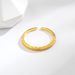 Gold-Plated Copper Light Luxury New Minimalist Style Gold Color Stackable Simple High-End Open Ring Ins_ipsvogv.com