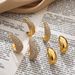 Women’s Jewelry Set Fashion Fashion Niche Design Stainless Steel C Shaped Moon Earrings Light Luxury Full Of Colored Diamonds C Shaped Pea Earrings_ipsvogv.com