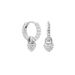 Women's Jewelry S925 Silver Needle Niche Design Light Luxury High End Diamond Heart Shaped Earrings Sweet Temperament Retro Earrings_ipsvogv.com