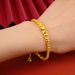 Brass Gold-plated Jewelry, Frosted Round, Fashionable, Lucky Bead Ladies' Bracelet, Sand Gold Jewelry_ipsvogv.com