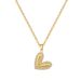 【 Titanium Steel 】 Love Smooth Peach Heart Light Luxury Temperament Gorgeous Full Diamond Necklace Women's Versatile_ipsvogv.com