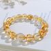 Natural Hair Yellow Tower Crystal Bracelet, Simple And Fashionable, Unique Women's New Handstring Jewelry_ipsvogv.com