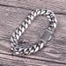 Stainless Steel Diamond Cuban Bracelet Miami Full Zircon Snap Thick Chain Men's Hip Hop Accessory_ipsvogv.com