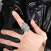 Hot Selling Hip-hop Dollar Symbol Full Diamond With Niche Design For Men's Ring Accessories_ipsvogv.com