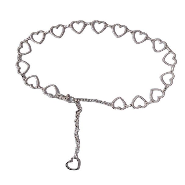 Metal Jewelry, Love, Fashion, Versatile Decoration, Hollowed Out Heart-shaped Women's Personalized Circular Waist Chain,_ipsvogv.com