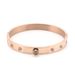 Men And Women's Jewelry Fashionable Rose Gold Titanium Steel Projection Bracelet Bracelet Simple Bracelet_ipsvogv.com