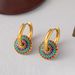 Drip Glaze Colored Fashionable Personalized, Minimalist And Unique Instagram Style Earrings Necklace For Women_ipsvogv.com