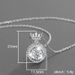 Cao Shi's New Women's Smart Crown Pendant Necklace, Dance Heart, Fashion Simulation Diamond Clavicle Chain_ipsvogv.com