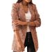 Women's Clothing 2024 autumn and winter women's new long sleeved black lapel printed short small suit jacket_ipsvogv.com