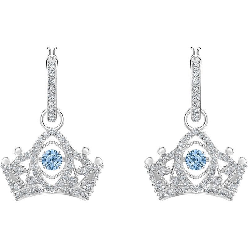 Beating Heart Crown Earrings For Women Elements Crystal Smart Earrings_ipsvogv.com