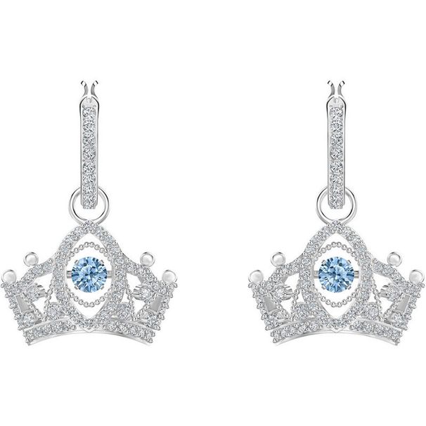 Beating Heart Crown Earrings For Women Elements Crystal Smart Earrings_ipsvogv.com
