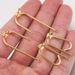 Fashionable And Personalized U-shaped Stainless Steel DIY Handmade Earrings, Gold Earring Accessories_ipsvogv.com