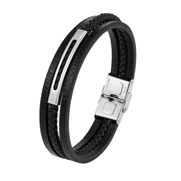 Minimalist New Product Handmade Fashionable Woven Multi layer Leather Popular Hand Jewelry Couple Punk Bracelet_ipsvogv.com