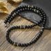 Volcanic Stone Men's Fashion Trend Beaded Necklace, Simple Long Volcanic Stone Necklace, Hip Hop Necklace_ipsvogv.com