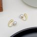 Ins Water Drop Earrings Women's French Niche Design Pearl Earnail Earhook Minimally Light Luxury Earaccessory Trend_ipsvogv.com
