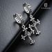 Vintage Crown Cross Earrings For Men, Versatile, Small, Luxury, High End, Earrings, Personalized And Elegant Accessories_ipsvogv.com