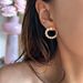 Retro Plated Titanium Steel Pearl Micro Inlaid Zircon Cute Earrings_ipsvogv.com