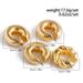 4-Piece Plastic C-shaped Smooth Twist Ear Clip Set, Hip-hop Fashion Internet Celebrity Versatile Daily Wear Ear Accessories_ipsvogv.com