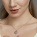 smart Love Moissanite Pendant S925 Silver Inlaid Brilliant Moissanite Clavicle Pendant Light Luxury Fashion_ipsvogv.com