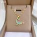 Cute Shiny Zircon Whale Dolphin Pendant Necklace for Women Fashion Korean Stainless Steel Clavicle Chain Jewelry_ipsvogv.com