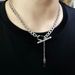 Hip Hop Cuban Titanium Steel Men's Necklace Versatile And Unique, Colorless Splicing Collar Chain Instagram Style_ipsvogv.com