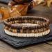 Coconut Shell Multi Color Wooden Beads Beaded Bracelet Men's Combination Multi Layer Stacking Couple Bracelet Bracelet Jewelry_ipsvogv.com