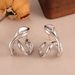 Ins Style Irregular Earrings Metal Style Simple Personality Twisted Line Earrings High Grade Retro Earrings_ipsvogv.com