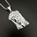 Titanium Jesus Necklace Street Hip-Hop Stainless Steel Pendant_ipsvogv.com