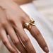 Color preserving ring stacking design fashion geometric irregular texture wave ring female special shaped personality creative ring_ipsvogv.com