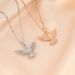Luxurious Phoenix Wings Pendant Titanium Steel Necklace Women's Diamond Set Internet Red Clavicle Chain New Jewelry_ipsvogv.com