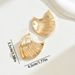 Fashionable OL American commuting style women's with personalized wave shaped niche design earrings, light luxury_ipsvogv.com