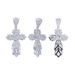 Men's Jewelry Punk Rock Cross Pendant Necklace With Twist Chain For Hip Hop Style, Gothic Fashion, And Urban Streetwear_ipsvogv.com
