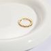 Fashion Rectangle Brass Gold Plated Zircon Open Ring 1 Piece_ipsvogv.com