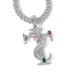 Hip hop ASEN Ai Zhiheng same cross pendant micro inlaid colored zircon love personality men and women hip hop necklace_ipsvogv.com