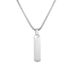 hot selling smooth stainless steel geometric three dimensional long strip can be engraved men's simple and fashionable titanium steel necklace_ipsvogv.com