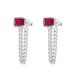Crazy Sister In Law Same Style Tassel Long Cultivated Emerald Earrings Female S925 Silver Inlaid Cultivated Colored Gemstone Earrings Retro_ipsvogv.com