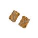 Women’s Jewelry Set Fashion Retro Real Gold Electroplated Titanium Steel Rectangular Twill Zircon Earrings_ipsvogv.com