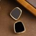 Fashionable Minimalist Small Fragrance Geometric Trapezoidal With Feminine Temperament And Versatile Silver Needle_ipsvogv.com