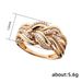 Cao Shi's Multi-layer Winding Creative Hollow Metal Geometric Fried Dough Twists Ring For Men And Women_ipsvogv.com