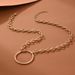 New Fashionable And Minimalist Gold Round Hollow Adjustable Necklace Collar_ipsvogv.com