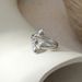 Stainless Women's Non Fading Real Gold Irregular High-end Rings With Open Titanium Steel Ring_ipsvogv.com