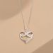 S Sterling Necklace Fashionable Silver Plated Eternal Love Pendant With Small Design Sense SVN471_ipsvogv.com