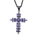 Men And Women's Jewelry Hip Hop Cross Pendant Necklace With Twist Chain, Gothic Punk Style Unisex Fashion Accessory (Sizes 50-80cm)_ipsvogv.com